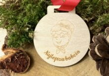 Medal "Super babcia" od Wypalone.pl