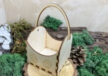 Koszyczek wielkanocny z grawerem